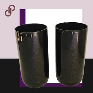 vintage black amethyst metropolitan tumblers (set of 2) 🔮🖤🪄